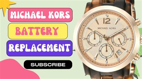 watch battery for michael kors|Michael Kors smart watch battery.